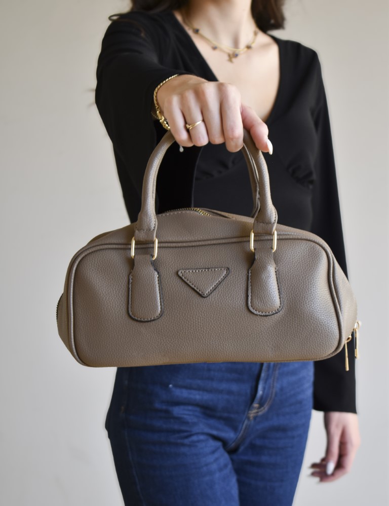 Γυναικεία πούρο οβάλ τσάντα με χειρολαβές 1514P φωτογραφία